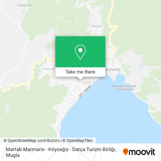 Martab Marmaris - Köyceğiz - Datça Turizm Birliği map