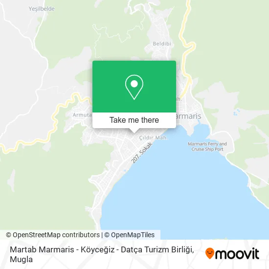 Martab Marmaris - Köyceğiz - Datça Turizm Birliği map