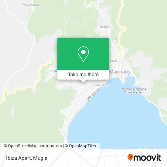 İbiza Apart map