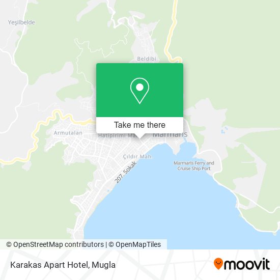 Karakas Apart Hotel map