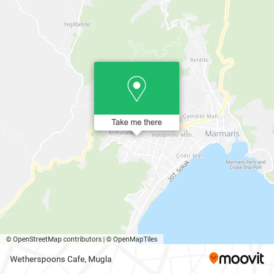 Wetherspoons Cafe map