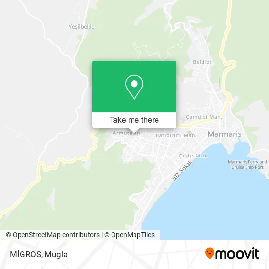 MİGROS map