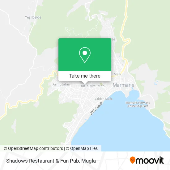 Shadows Restaurant & Fun Pub map