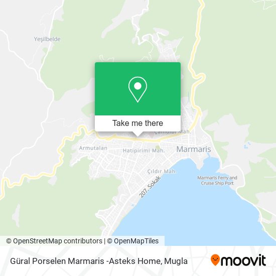 Güral Porselen Marmaris -Asteks Home map