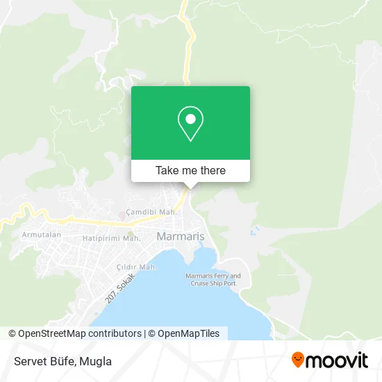 Servet Büfe map