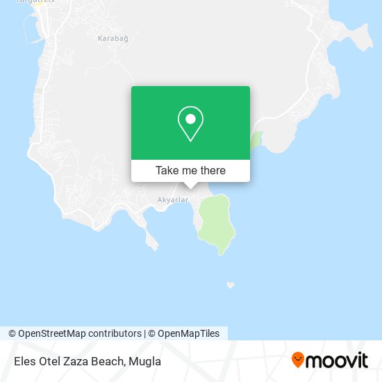 Eles Otel Zaza Beach map