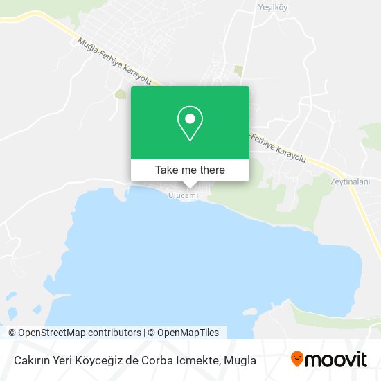 Cakırın Yeri Köyceğiz de Corba Icmekte map