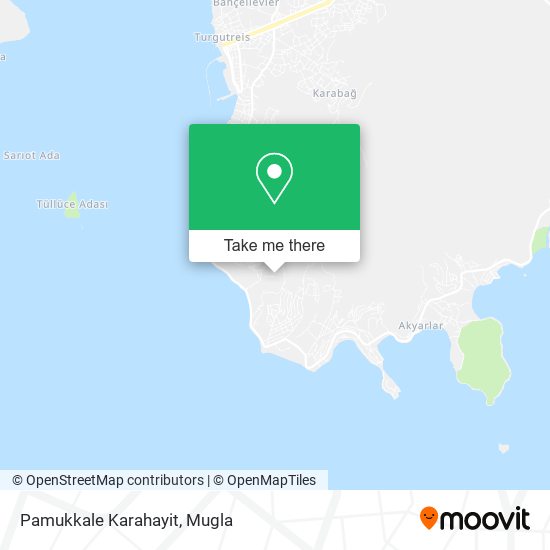 Pamukkale Karahayit map