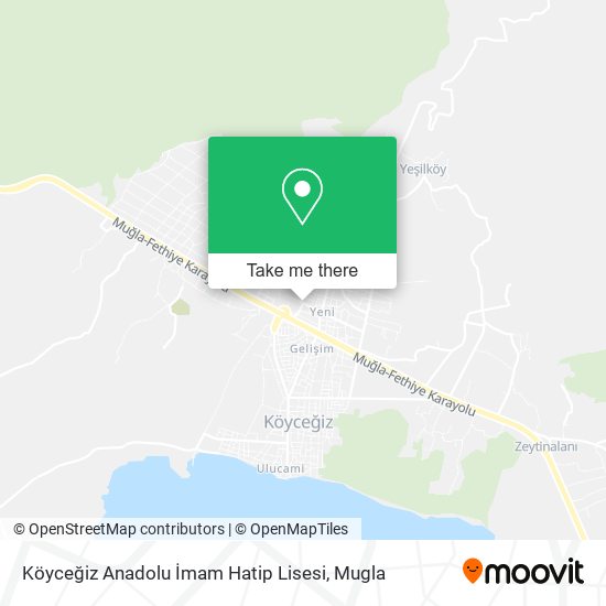 Köyceğiz Anadolu İmam Hatip Lisesi map