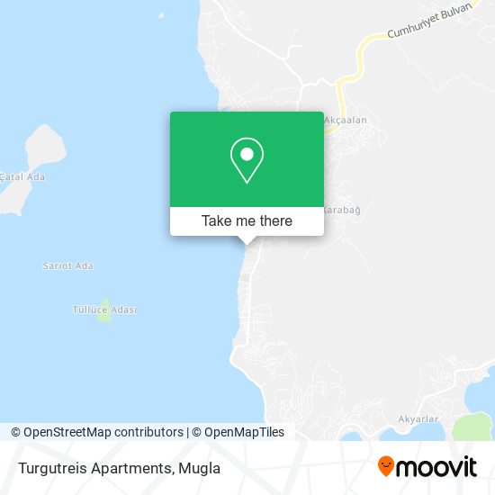Turgutreis Apartments map