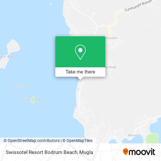 Swissotel Resort Bodrum Beach map