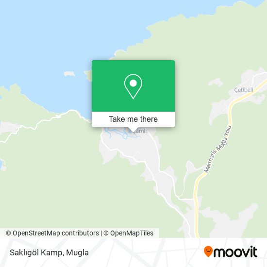 Saklıgöl Kamp map