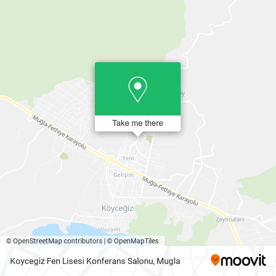 Koycegiz Fen Lisesi Konferans Salonu map