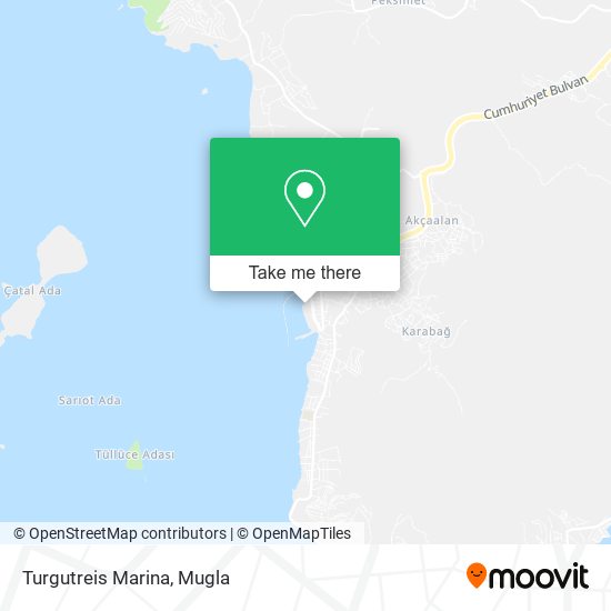 Turgutreis Marina map