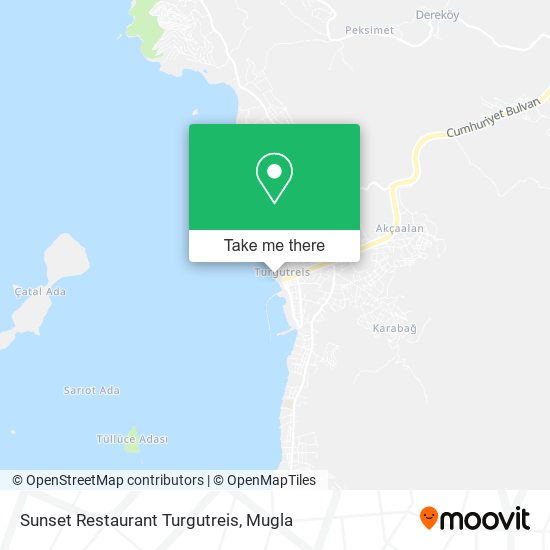 Sunset Restaurant Turgutreis map