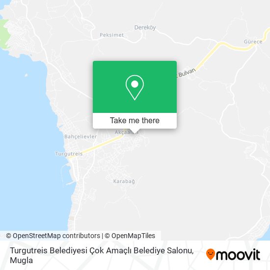 Turgutreis Belediyesi Çok Amaçlı Belediye Salonu map