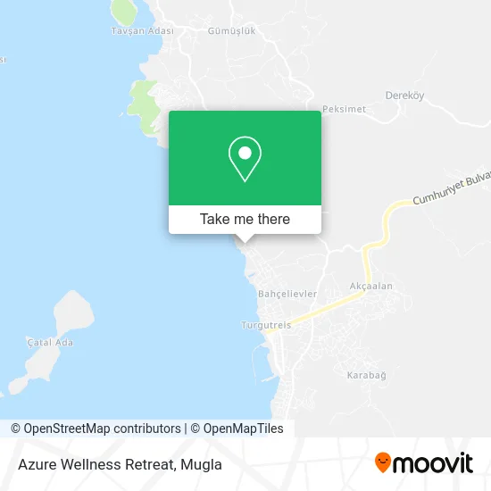 Azure Wellness Retreat map