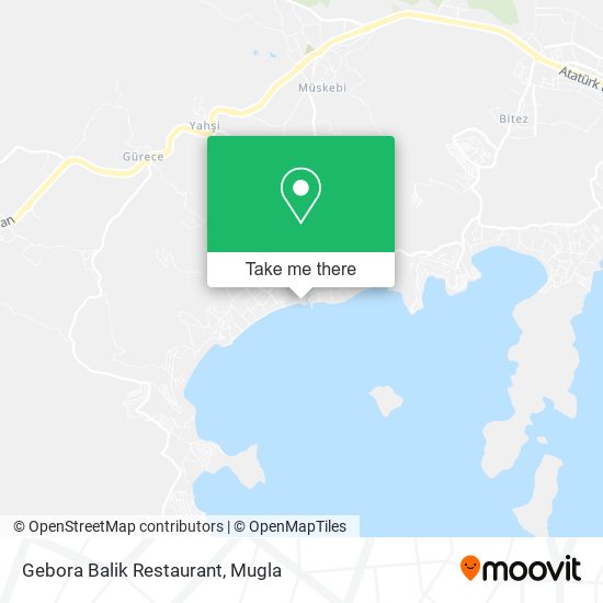 Gebora Balik Restaurant map