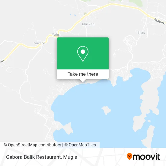 Gebora Balik Restaurant map