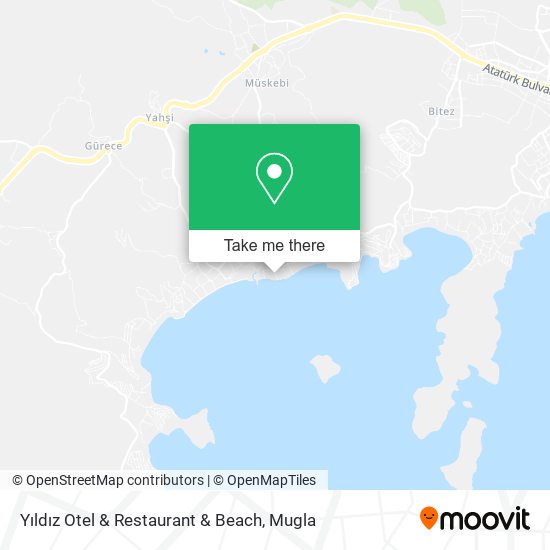 Yıldız Otel & Restaurant & Beach map