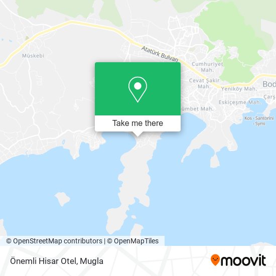 Önemli Hisar Otel map