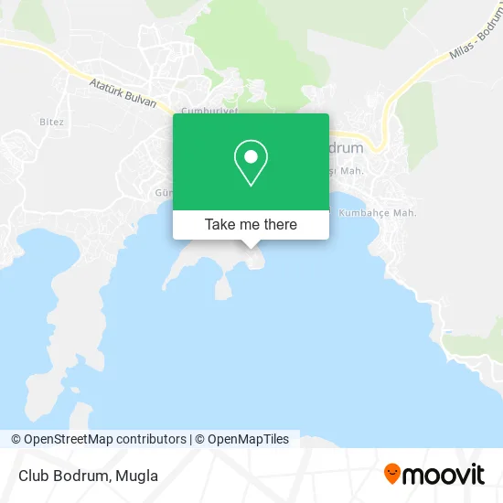 Club Bodrum map