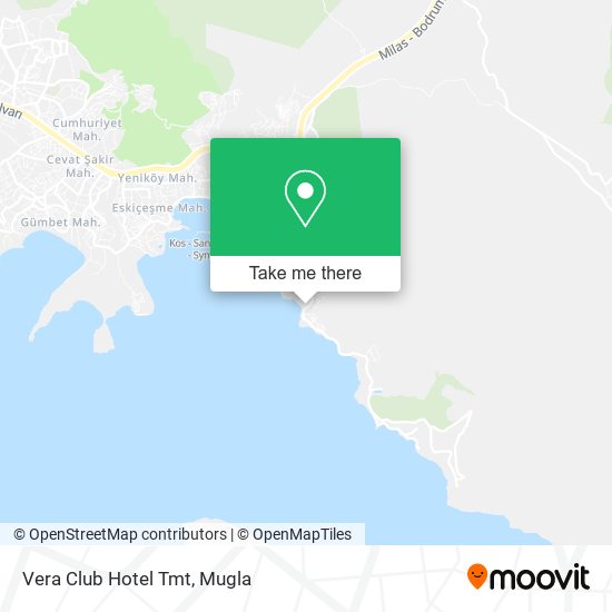 Vera Club Hotel Tmt map