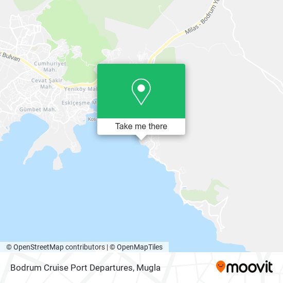 Bodrum Cruise Port Departures map