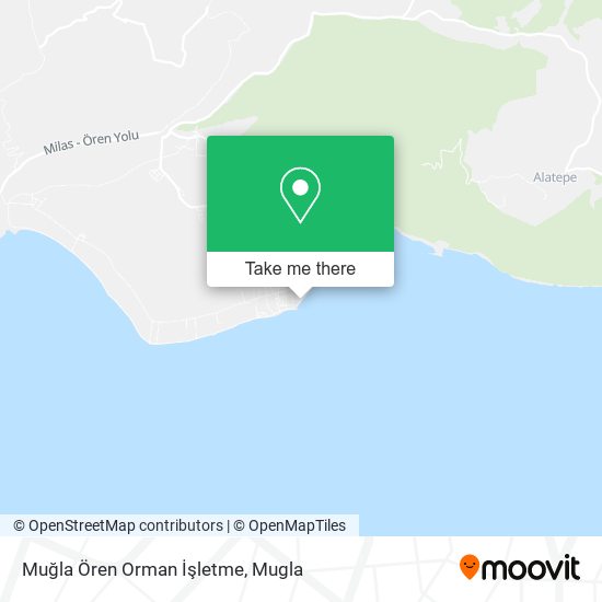 Muğla Ören Orman İşletme map