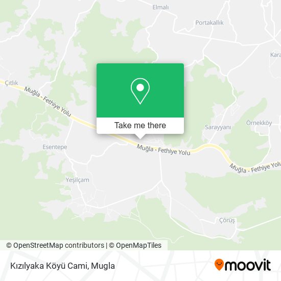 Kızılyaka Köyü Cami map