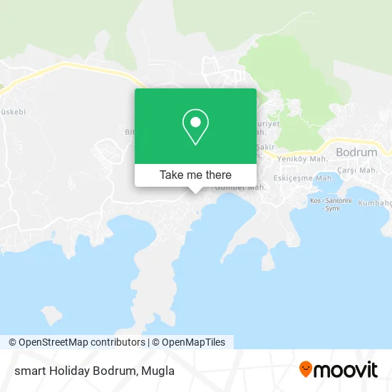 smart Holiday Bodrum map