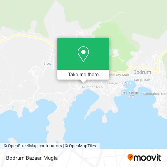 Bodrum Bazaar map