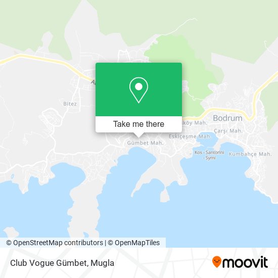 Club Vogue Gümbet map