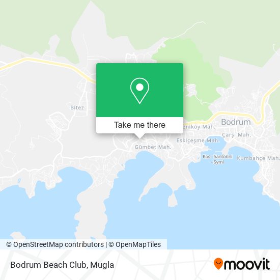 Bodrum Beach Club map