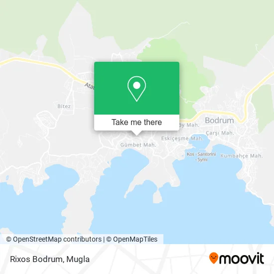 Rixos Bodrum map