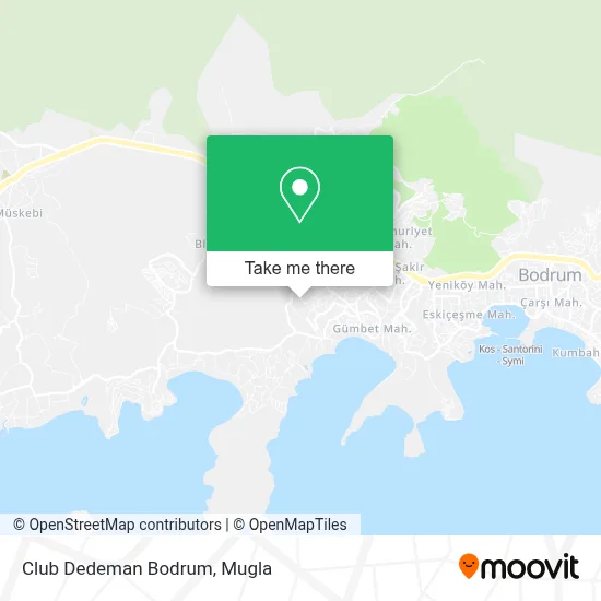 Club Dedeman Bodrum map