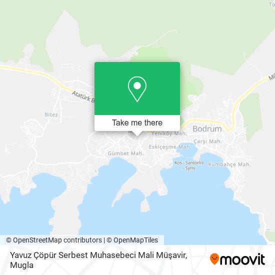 Yavuz Çöpür Serbest Muhasebeci Mali Müşavir map