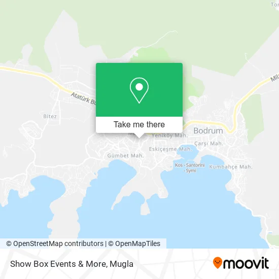 Show Box Events & More map