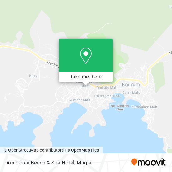 Ambrosia Beach & Spa Hotel map
