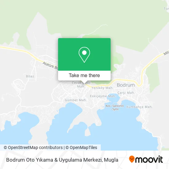 Bodrum Oto Yıkama & Uygulama Merkezi map