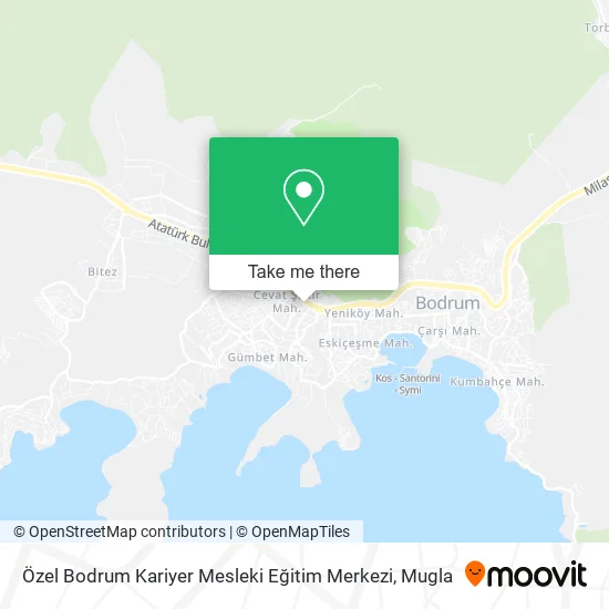 Özel Bodrum Kariyer Mesleki Eğitim Merkezi map
