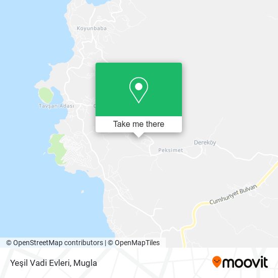 Yeşil Vadi Evleri map