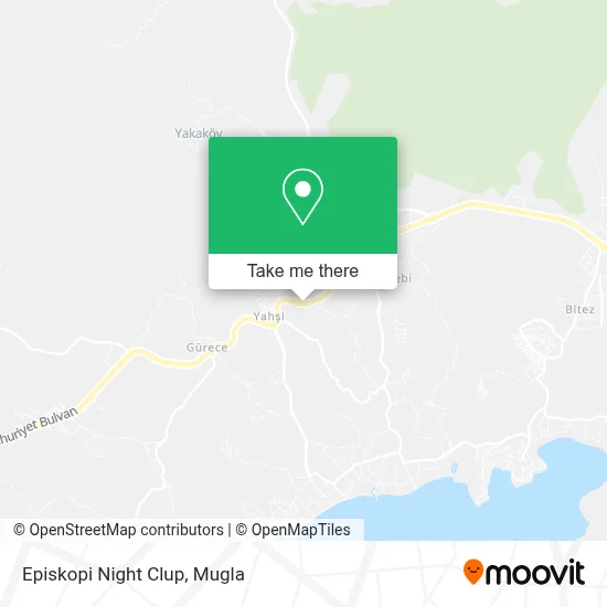 Episkopi Night Clup map