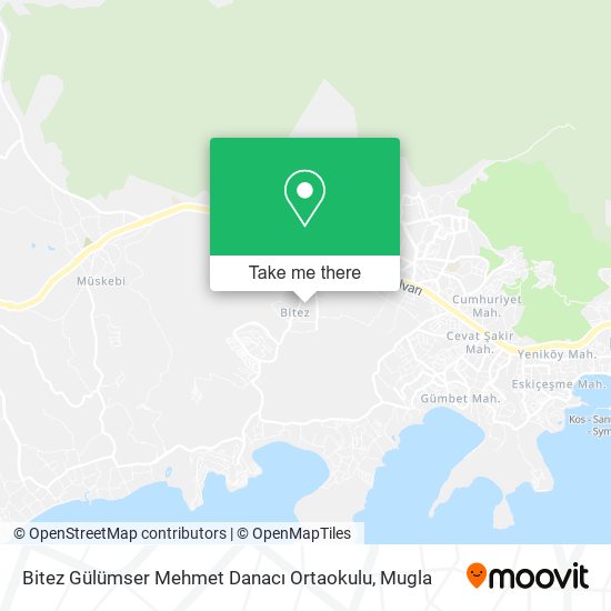 Bitez Gülümser Mehmet Danacı Ortaokulu map