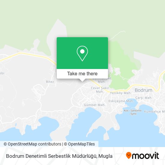 Bodrum Denetimli Serbestlik Müdürlüğü map