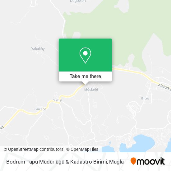 Bodrum Tapu Müdürlüğü & Kadastro Birimi map