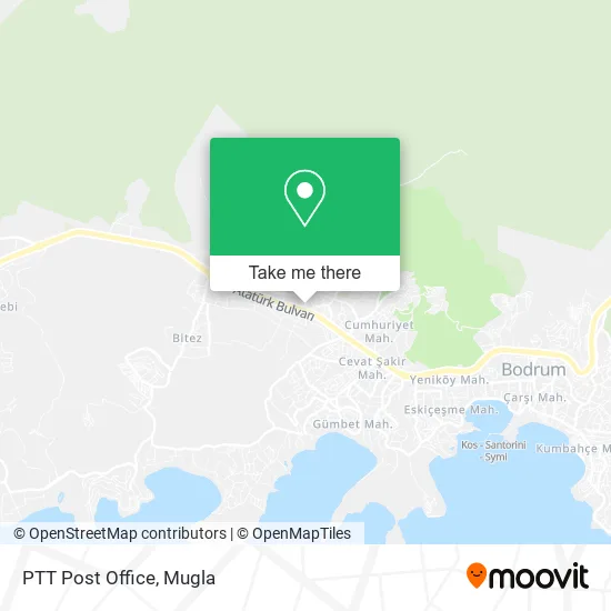 PTT Post Office map