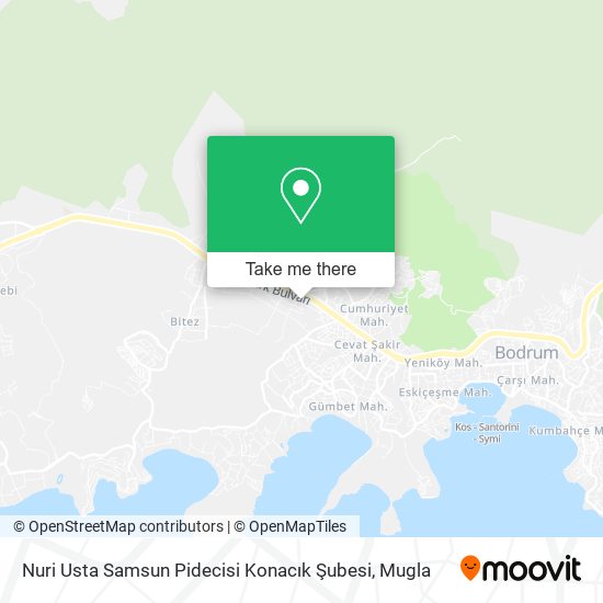 Nuri Usta Samsun Pidecisi Konacık Şubesi map