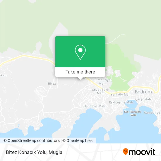 Bitez Konacık Yolu map