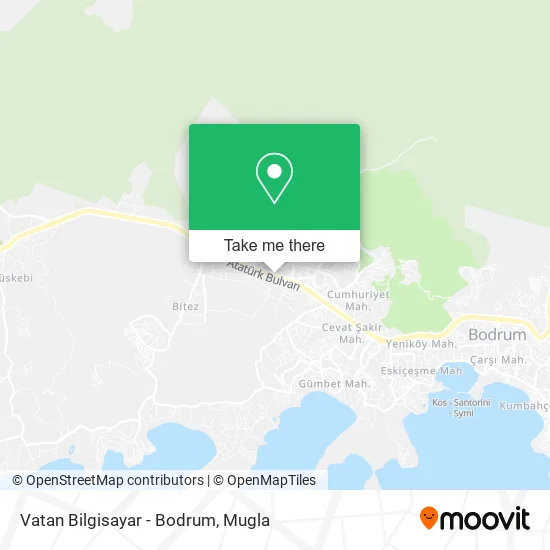 Vatan Bilgisayar - Bodrum map
